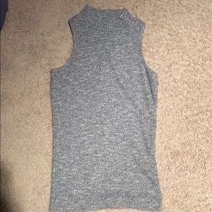 mock neck tank top